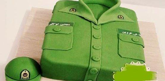 عکس کیک پیراهن نظامی