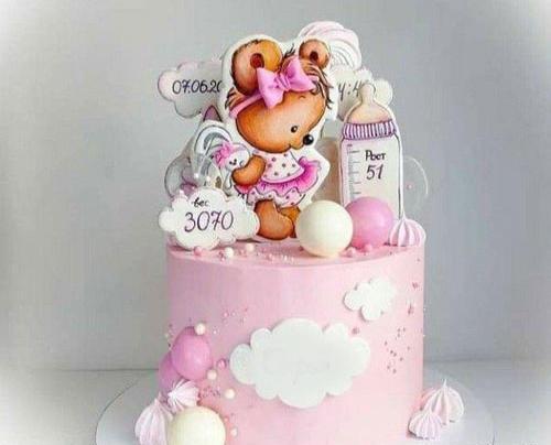 عکس کیک نوزادی دختر
