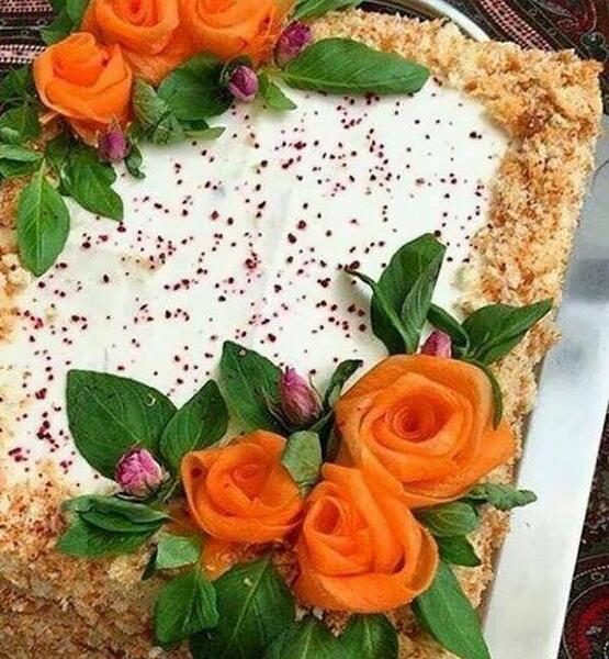 عکس تزیین کیک مرغ