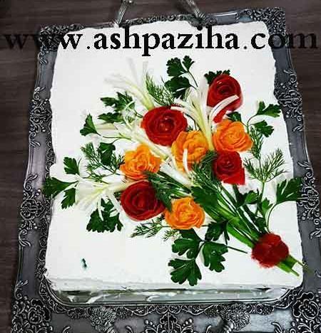 عکس تزیین کیک مرغ