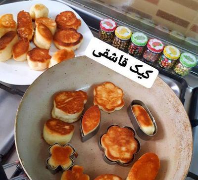 عکس کیک قاشقی ساده