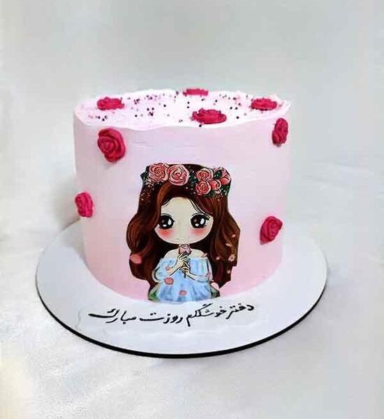 عکس فیک کیک و گل