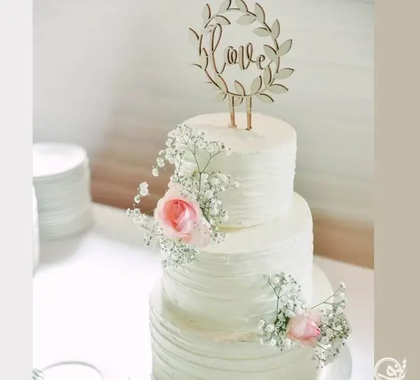 عکس کیک عقدی دو طبقه