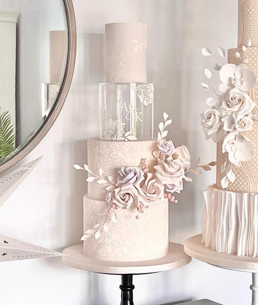 عکس کیک عروسی طبقه ای