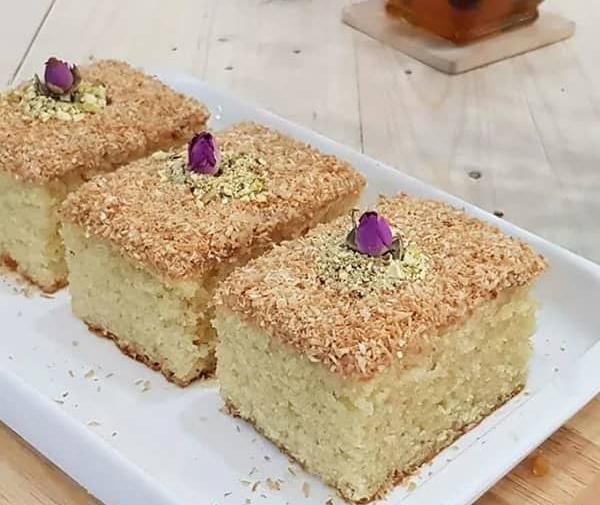 عکس کیک شیرینی نارگیلی