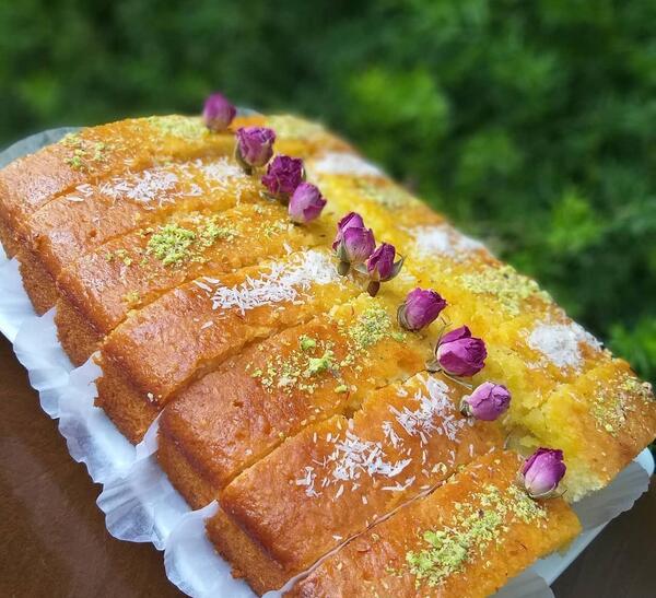 عکس کیک شیرینی نارگیلی
