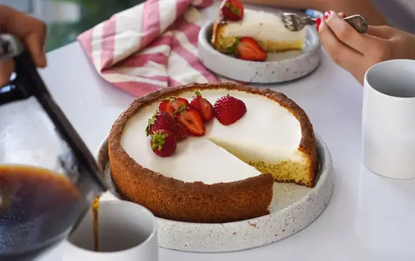 عکس چیز کیک ژاپنی