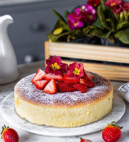 عکس چیز کیک ژاپنی