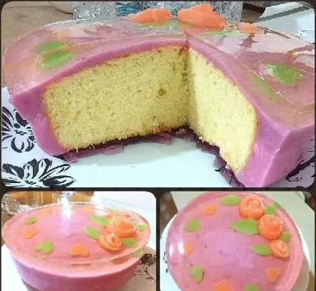 عکس کیک با روکش ژله