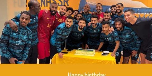 عکس کیک رونالدو در النصر