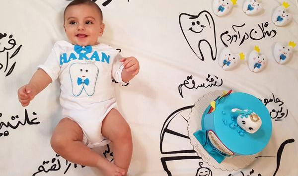 عکس کیک دندونی نوزاد