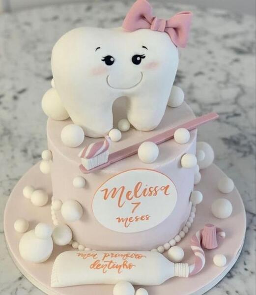 عکس کیک دندونی ساده