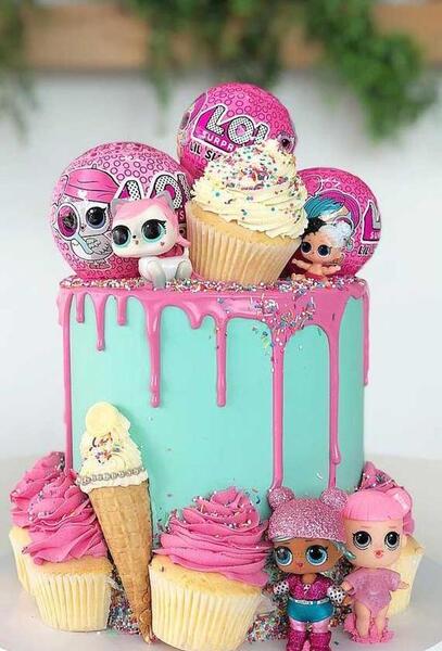 عکس کیک دخترانه خوشگل