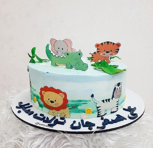 عکس کیک تولد حیوانی