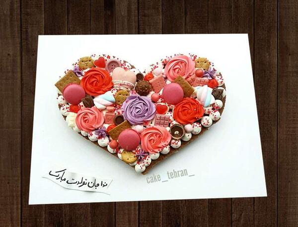 عکس کیک حروف a