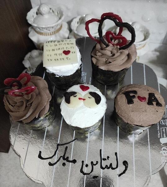 عکس کاپ کیک ولنتاین