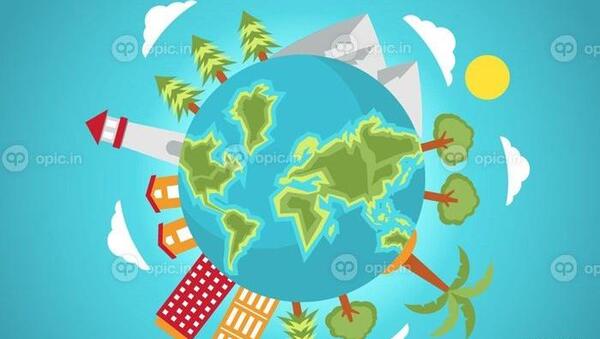 دانلود عکس کارتونی کره زمین