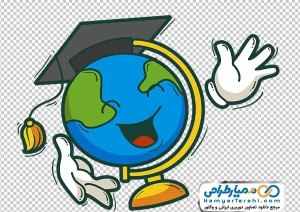 نقاشی عکس کره زمین کارتونی