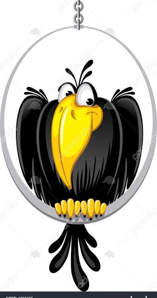 عکس نقاشی کارتونی کلاغ