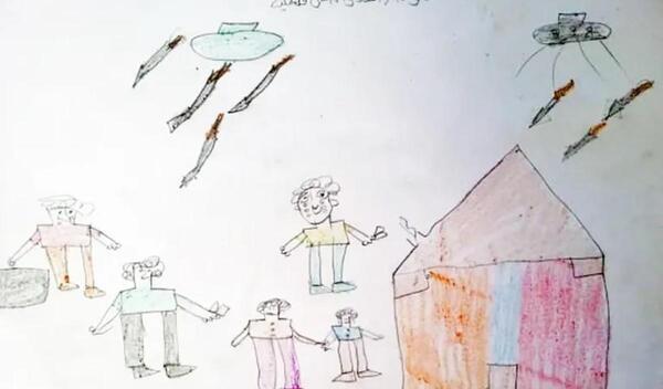 عکس کارتونی کودکان غزه