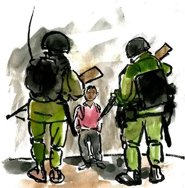عکس کارتونی کودکان غزه