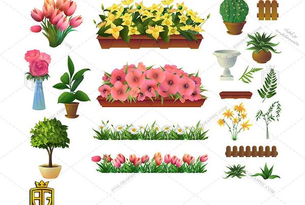 عکس کارتونی گل فروش