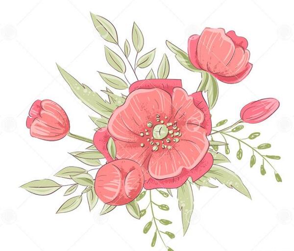 عکس کارتونی گل فروش