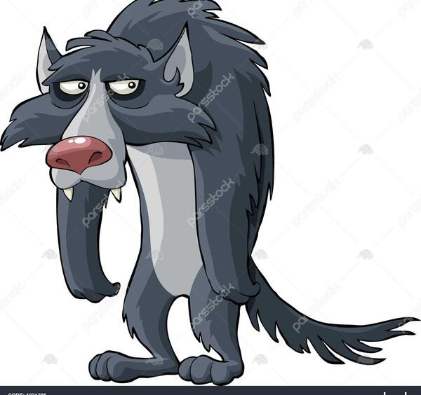 عکس گرگ کارتونی بامزه