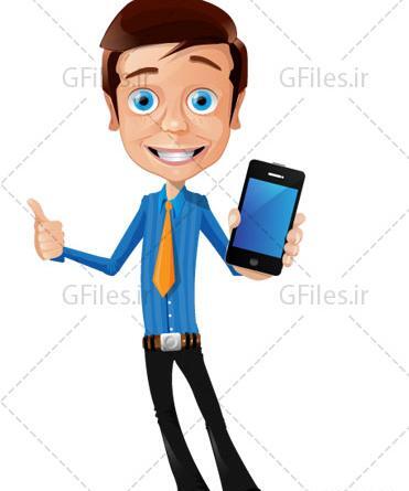 عکس کارتونی گوشی