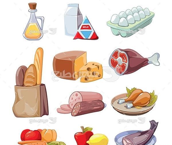 عکس کارتونی گوشت