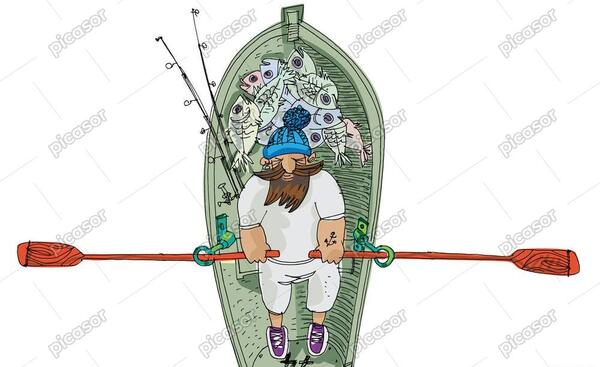 عکس کارتونی ماهیگیری