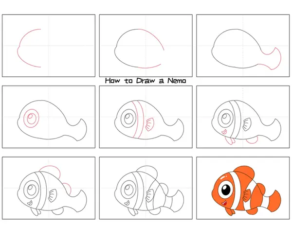 عکس کارتونی ماهی نمو