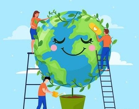 عکس نقاشی کره زمین برای کودکان