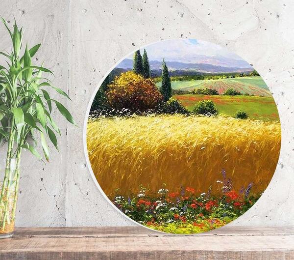 عکس کارتونی مزرعه گندم