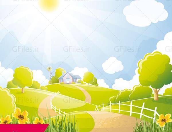 دانلود عکس کارتونی مزرعه