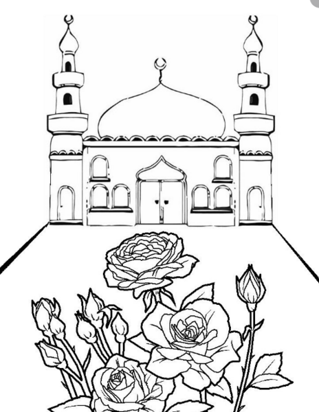 عکس کارتونی مسجد محله