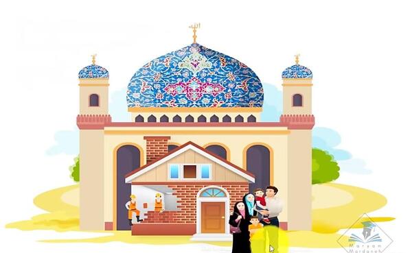 عکس کارتونی مسجد محله
