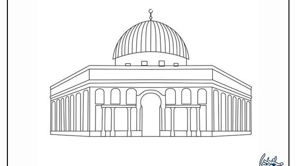 عکس کارتونی مسجد الاقصی