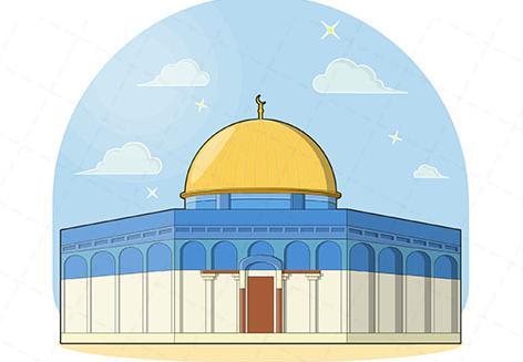 عکس کارتونی مسجد قدس