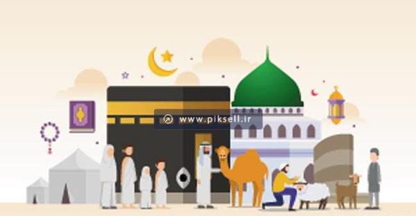 عکس کارتونی مسجدالحرام