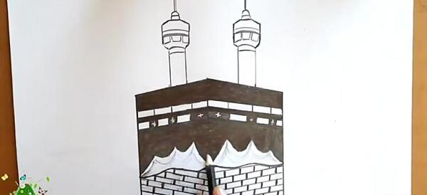 عکس کارتونی مسجدالحرام