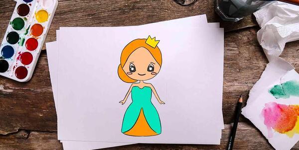 عکس کارتونی نقاشی کشیدن