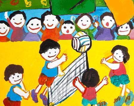 عکس کارتونی ورزش والیبال