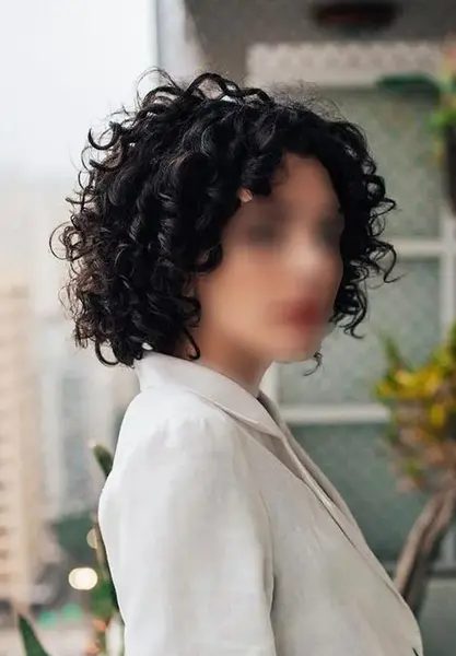 عکس موی کوتاه زنانه فر