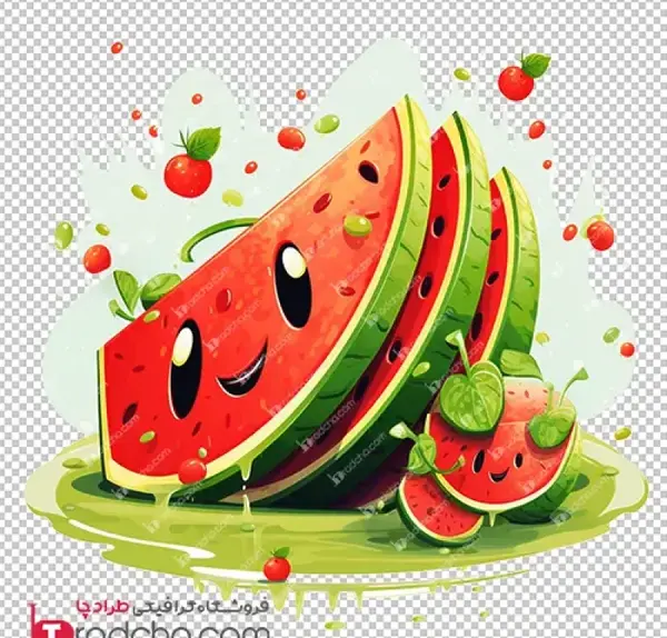 عکس کارتونی هندوانه شب یلدا