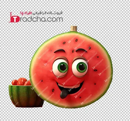 عکس کارتونی هندوانه شب یلدا