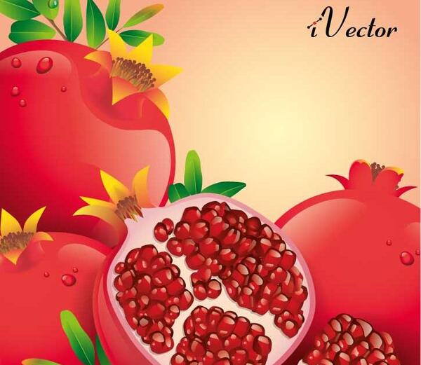 عکس کارتونی انار و هندوانه