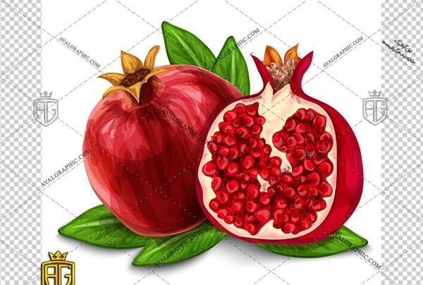عکس کارتونی انار و هندوانه