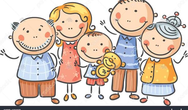عکس یک خانواده 4 نفره کارتونی