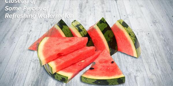 عکس قاچ هندوانه کارتونی